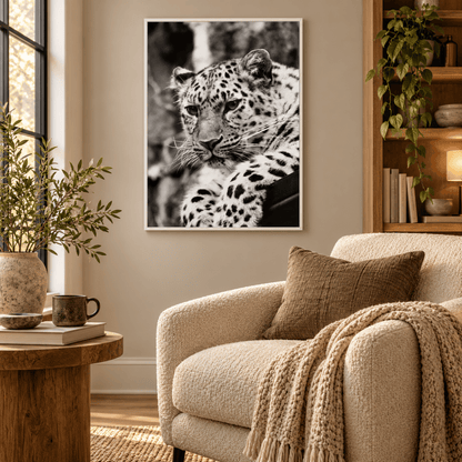 Silent Gaze Leopard Canvas Print