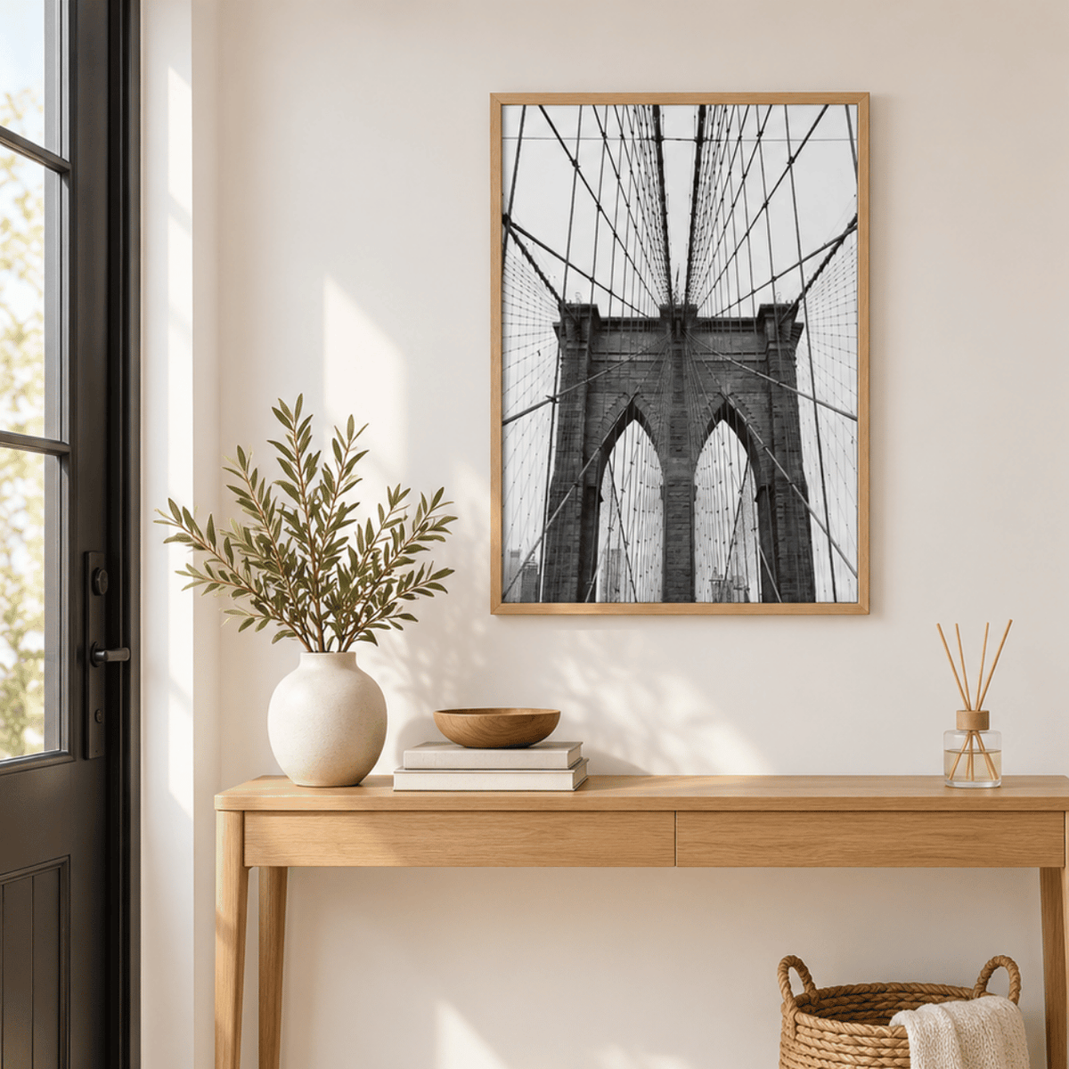 Brooklyn Bridge Symmetry Canvas Print