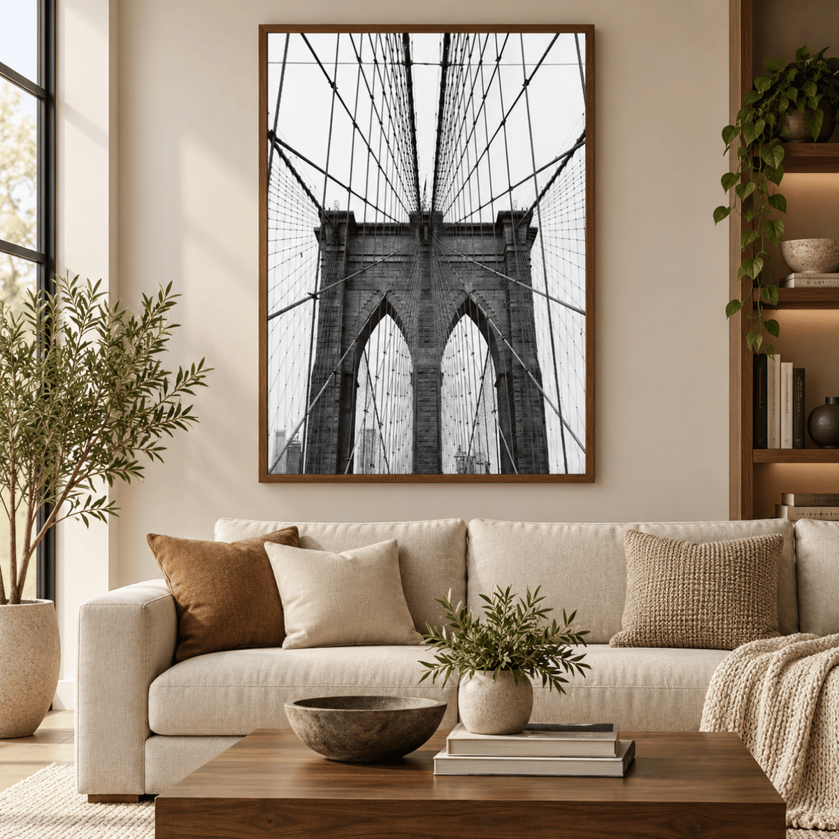 Brooklyn Bridge Symmetry Canvas Print