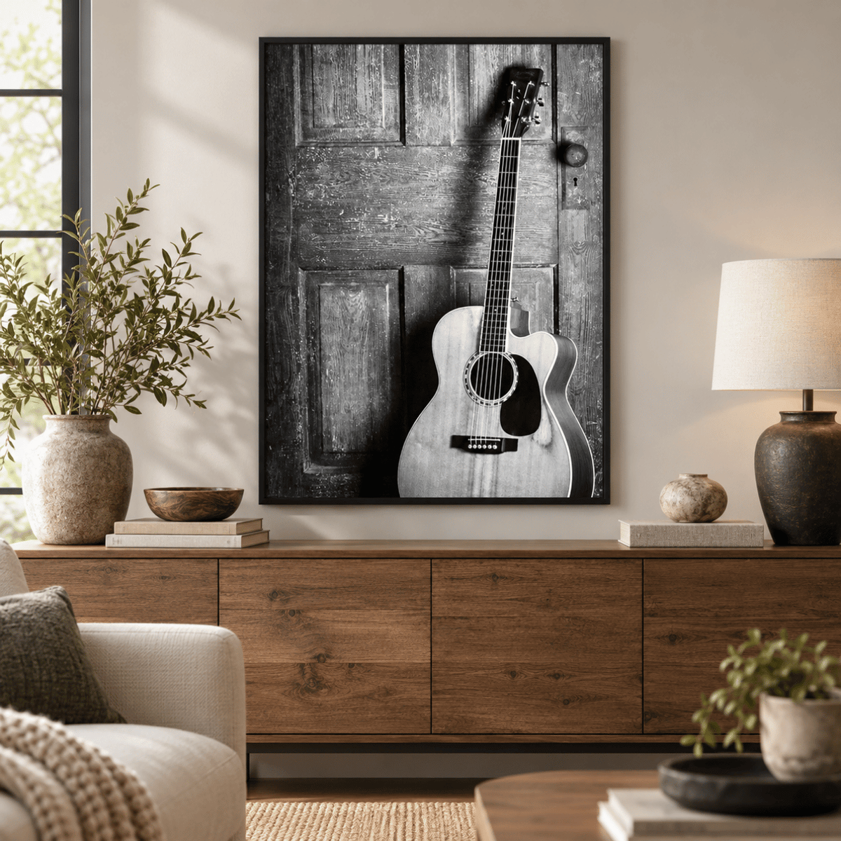 Strings Against The Grain Canvas Print