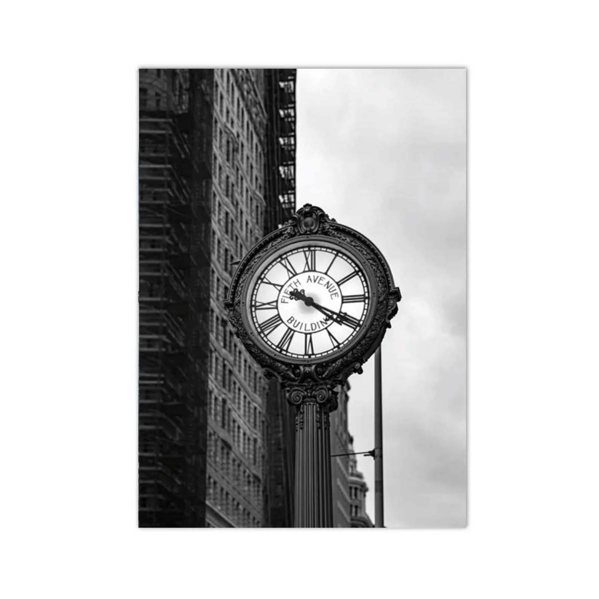 Fifth Avenue Clock Canvas Print