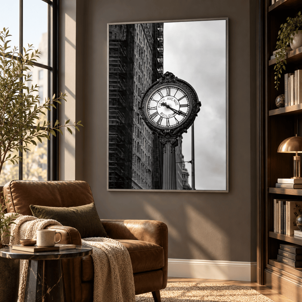 Fifth Avenue Clock Canvas Print