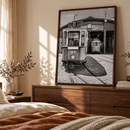 Vintage Tram Depot Canvas Print