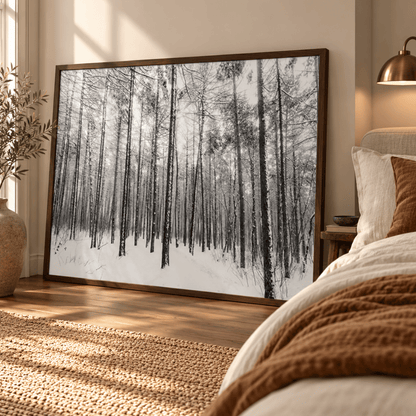 Winter Hush Woodland Canvas Print
