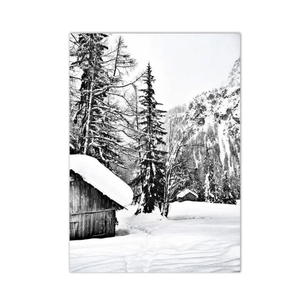 Alpine Cabin Silence Canvas Print