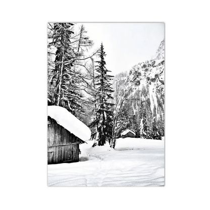 Alpine Cabin Silence Canvas Print