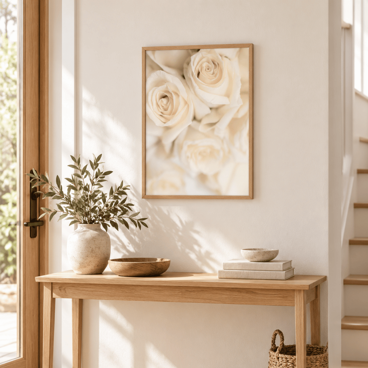 Ivory Rose Reverie Canvas Print