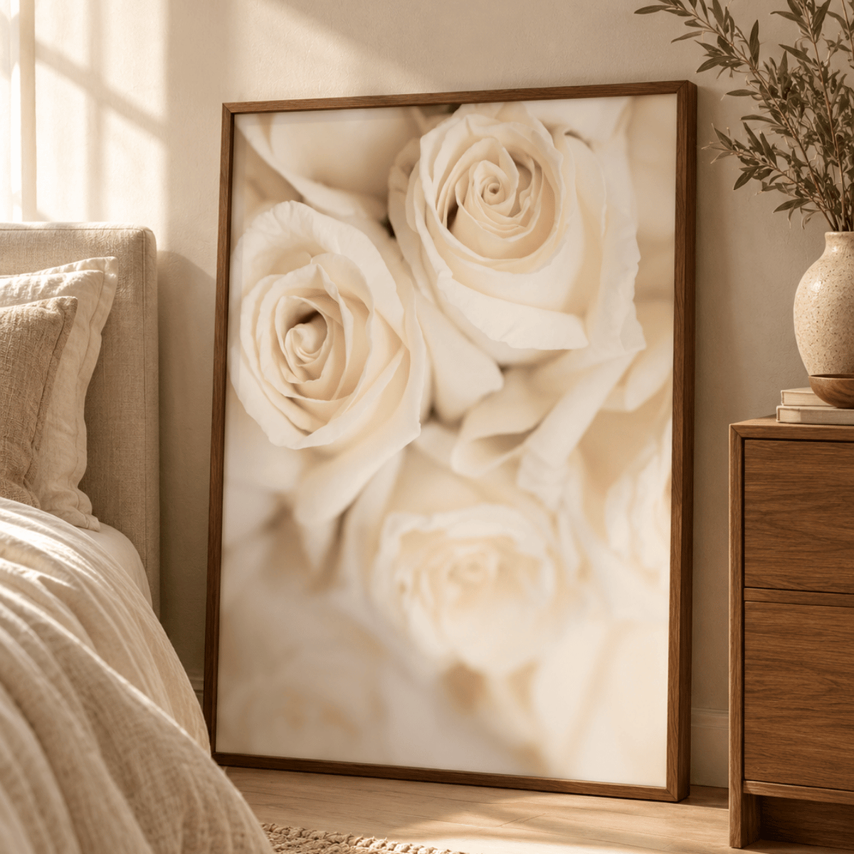 Ivory Rose Reverie Canvas Print