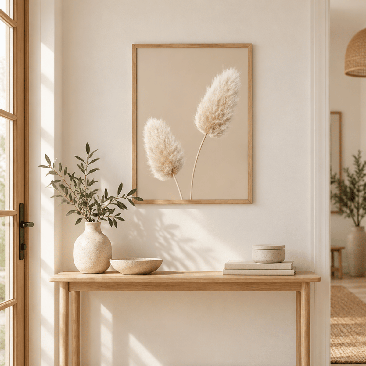 Soft Plume Pair Canvas Print