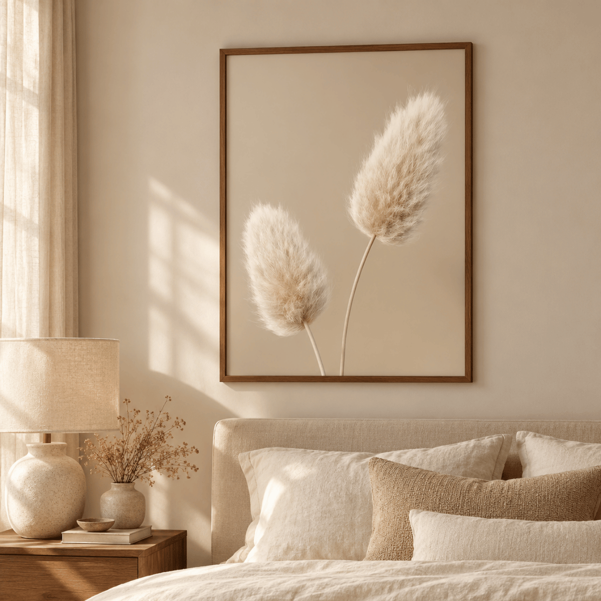 Soft Plume Pair Canvas Print