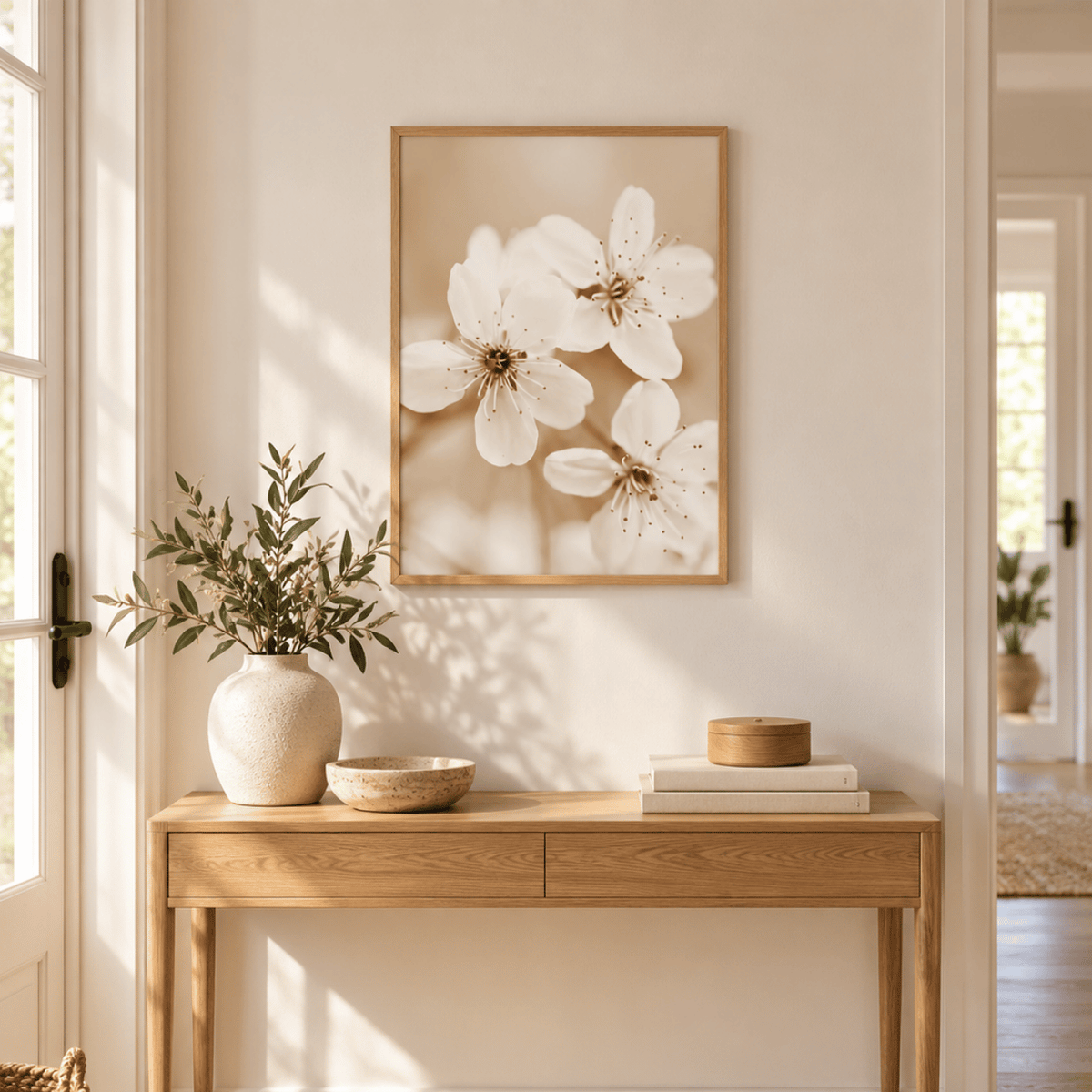 Porcelain Blossom Study Canvas Print