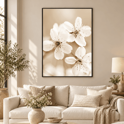 Porcelain Blossom Study Canvas Print