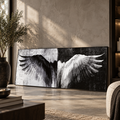 Dual Spirit Angel Wings Canvas Print