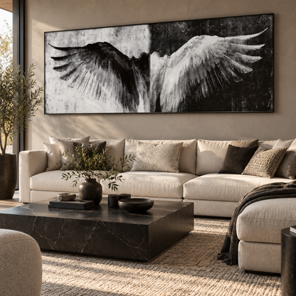 Dual Spirit Angel Wings Canvas Print