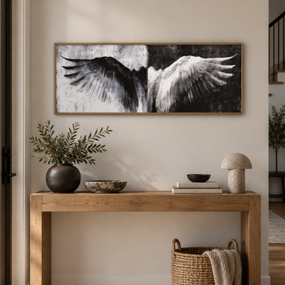 Dual Spirit Angel Wings Canvas Print
