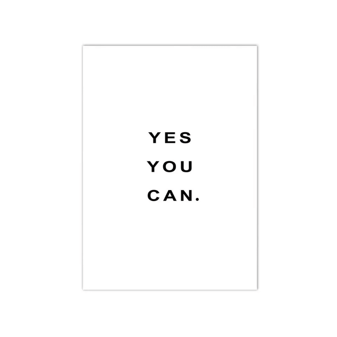 Yes You Can Motivational Canvas Print